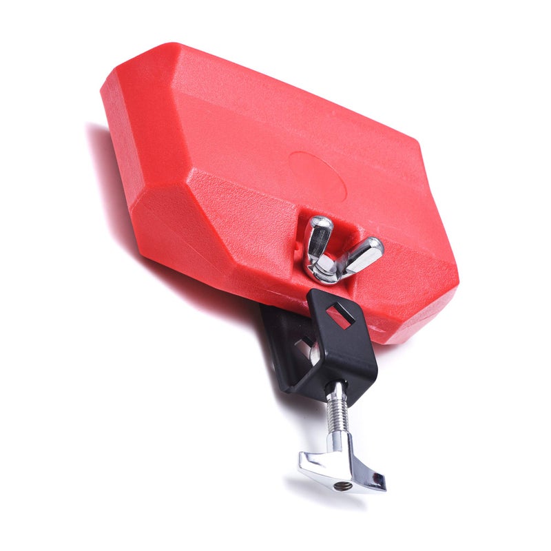 DOMG Jam Block, Plastic Musical Percussion Block, Latin Drum Instrument, Red - Image 2